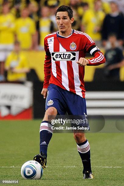 Sacha Kljestan of Chivas USA controls the ball against the Columbus Crew on May 15, 2010 at Crew Stadium in Columbus, Ohio.