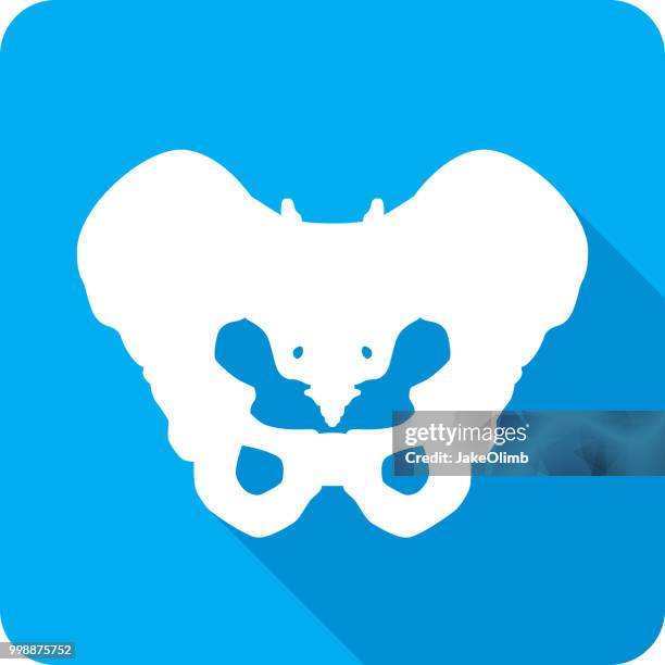 hüftknochen symbol silhouette - hip bone stock-grafiken, -clipart, -cartoons und -symbole