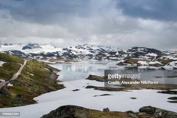 national tourist route, road 55, norway. - norway national day 2016 stock pictures, royalty-free photos & images