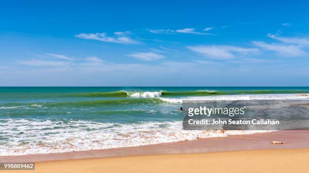 mauritania, surfer and ocean waves - seaton stockfoto's en -beelden