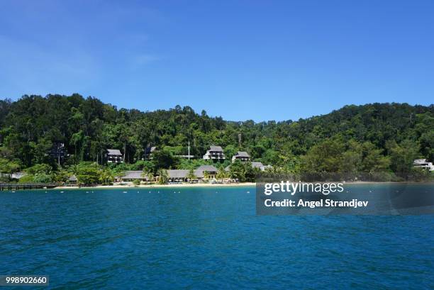 kota kinabalu, malaysia - angel island imagens e fotografias de stock