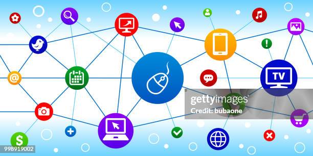 computer mouse internet communication technology triangular node pattern background - phone wireframe stock illustrations