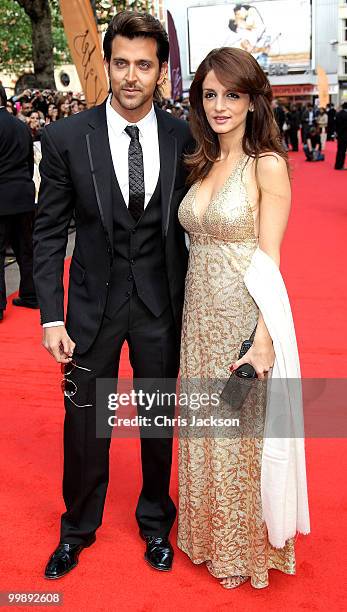 Actor Hrithik Roshan attends the European Premiere of 'Kites' at Odeon West End on May 18, 2010 in London, England.