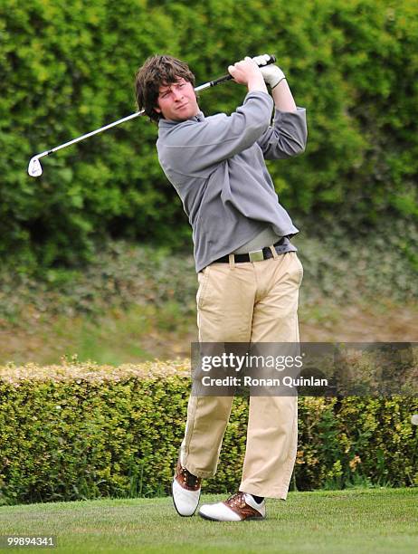 Thomas O'Neill in action during the Powerade PGA Assistants' Championship regional qualifier at County Meath Golf Club on May 18, 2010 in Trim,...