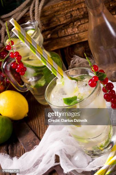 apple currant soda with lime - soda bildbanksfoton och bilder