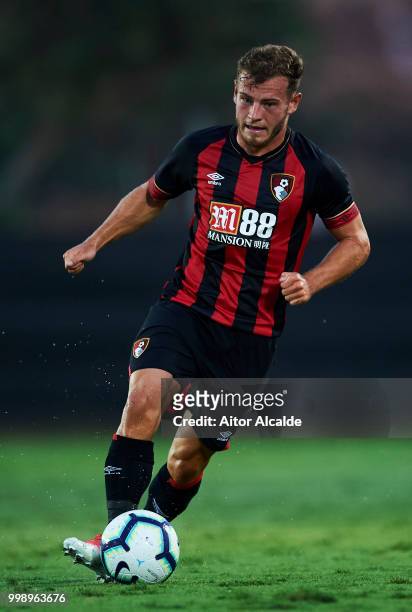 Ryan Fraser of AFC Bournemouth controls the ball during Pre- Season friendly Match between Sevilla FC and AFC Bournemouth at La Manga Club on July...