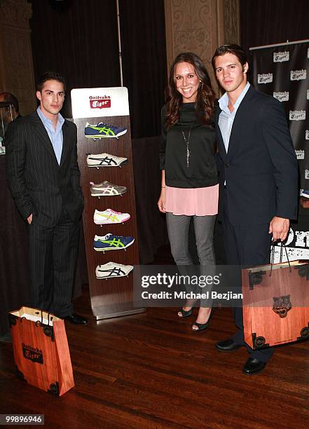 Actors Michael Trevino and Steven R. McQueen backstage during the 12th annual Young Hollywood Awards sponsored by JC Penney , Mark. & Lipton...