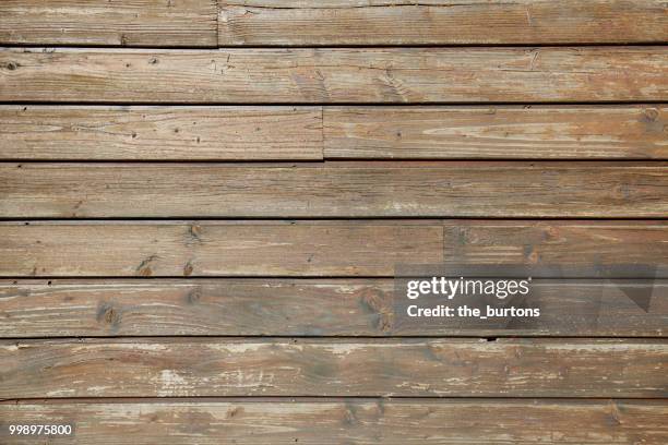 full frame shot of wooden wall - plank timber fotografías e imágenes de stock