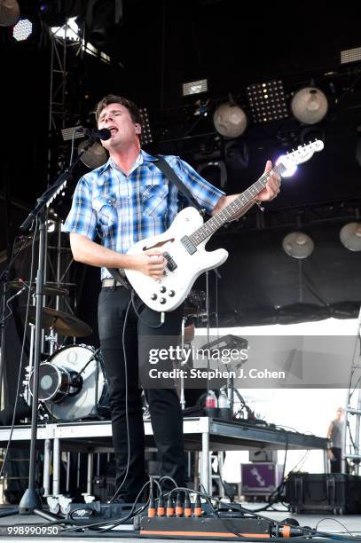 Jim Adkins of Jimmy Eats World performs on Day 2 of the 2018 Forecastle Music Festival on July 14, 2018 in Louisville, Kentucky.