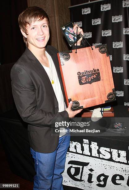 Singer Alex Lambert backstage during the 12th annual Young Hollywood Awards sponsored by JC Penney , Mark. & Lipton Sparkling Green Tea held at the...