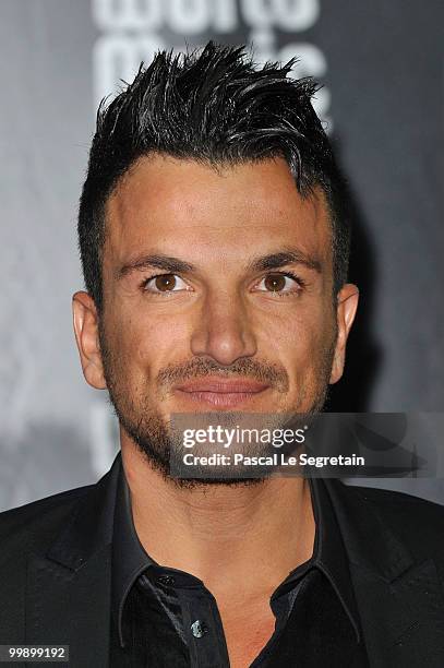 Peter Andre attends the World Music Awards 2010 at the Sporting Club on May 18, 2010 in Monte Carlo, Monaco.