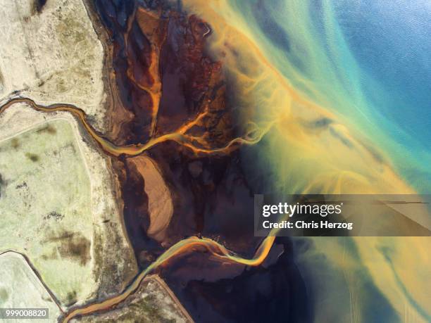 water flow in iceland - herzog stockfoto's en -beelden