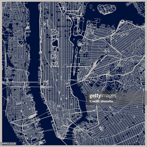 ニューヨーク市構造 - new york city map点のイラスト素材／クリップアート素材／マンガ素材／アイコン素材