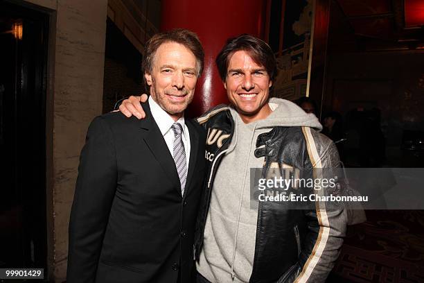 Producer Jerry Bruckheimer and Tom Cruise at the Cinematic Celebration of Jerry Bruckheimer sponsored by Sprint and AFI on May 17, 2010 at Grauman's...