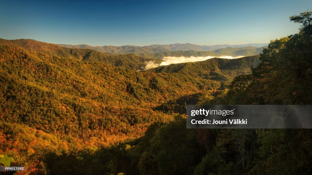 Dawn at Cherohala Skyway Foliage