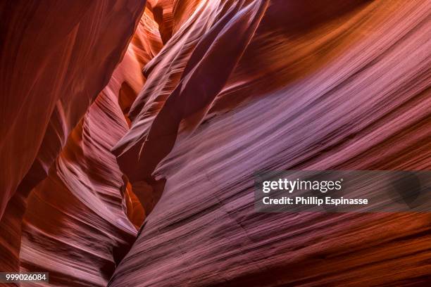 textures and patterns of upper antelope canyon - upper antelope canyon stockfoto's en -beelden