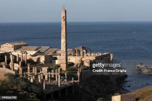 View of the Tonnara of Portopalo, a place where the Tv series based on Inspector Montalbano was filmed on June 05, 2018 in Portopalo di Capo Passero,...