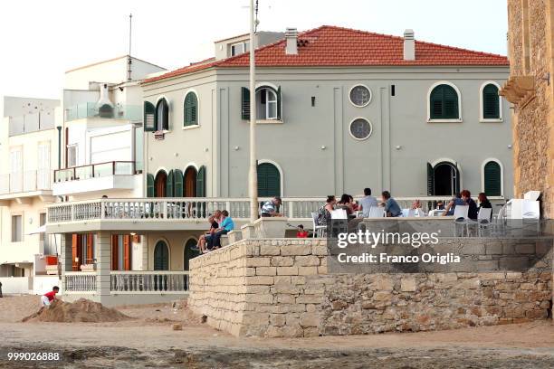 View of Montalbano's house, in the fictional 'Marinella', on June 04, 2018 in Punta Secca, Ragusa, Italy. Inspector Salvo Montalbano is a fictional...