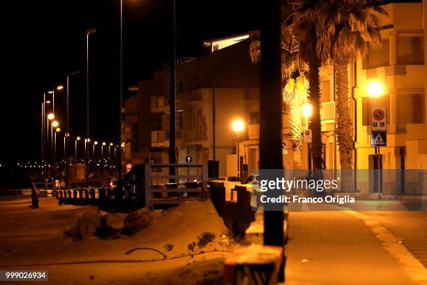 View of Scoglitti seafront a place where the Tv series, based on Inspector Montalbano was filmed, on June 04, 2018 in Scoglitti, Ragusa, Italy....