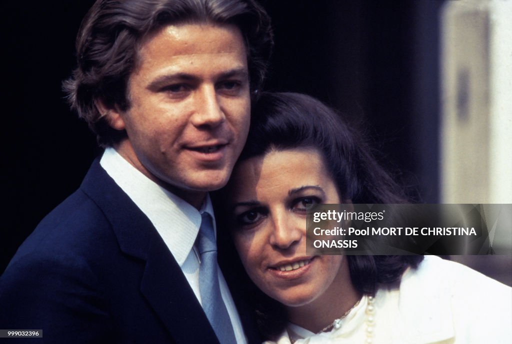 Christina Onassis et Thierry Roussel