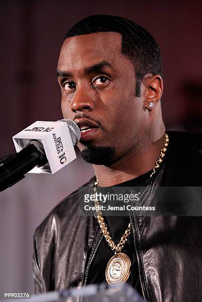 Rapper and music mogul Sean "Diddy" Combs announces the host, nominees and performers for the 10th Annual BET Awards at 230 Fifth Avenue on May 18,...