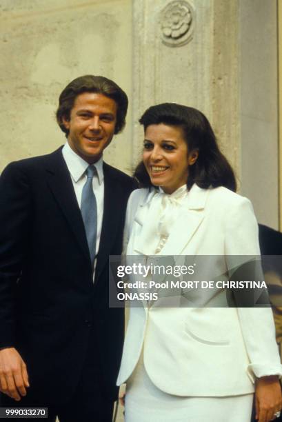 Christina Onassis et son mari Thierry Roussel.