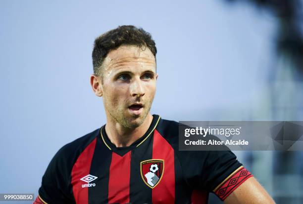 Marc Pugh of AFC Bournemouth reacts during Pre- Season friendly Match between Sevilla FC and AFC Bournemouth at La Manga Club on July 14, 2018 in...