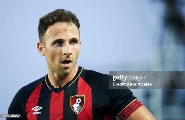 Marc Pugh of AFC Bournemouth reacts during Pre- Season friendly Match between Sevilla FC and AFC Bournemouth at La Manga Club on July 14, 2018 in...