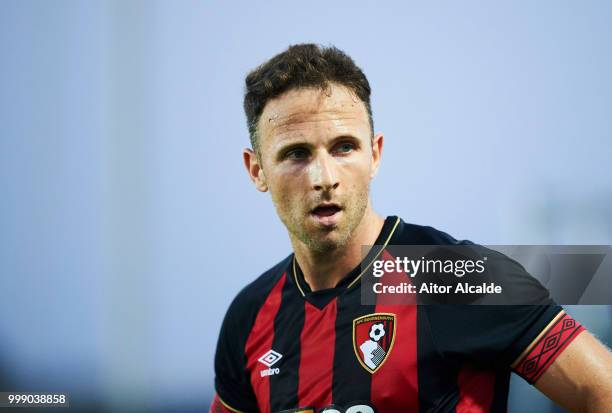 Marc Pugh of AFC Bournemouth reacts during Pre- Season friendly Match between Sevilla FC and AFC Bournemouth at La Manga Club on July 14, 2018 in...