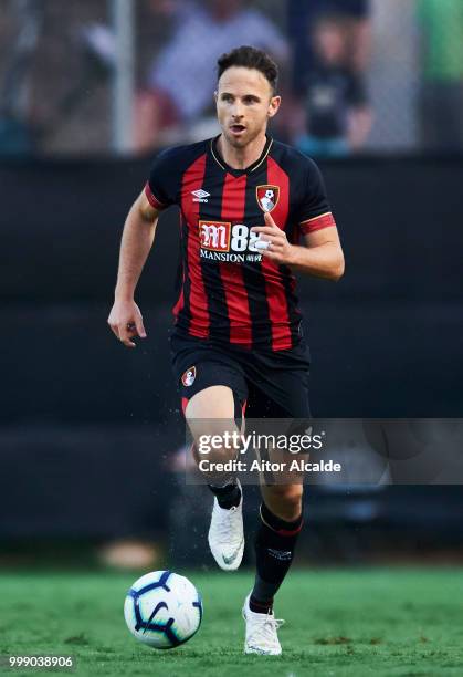 Marc Pugh of AFC Bournemouth controls the ball during Pre- Season friendly Match between Sevilla FC and AFC Bournemouth at La Manga Club on July 14,...
