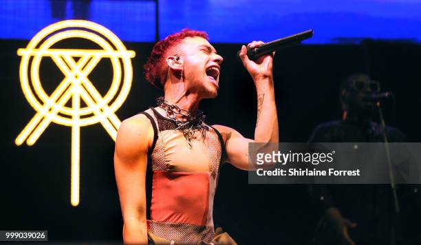 Olly Alexander of Years and Years performs during Hits Radio Live at Manchester Arena on July 14, 2018 in Manchester, England.
