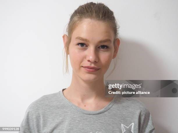 Israeli model Sofia Mechetner pictured in the house where she and her family live in Cholon, a suburb of Tel Aviv, Israel, 10 July 2017. Mechetner...