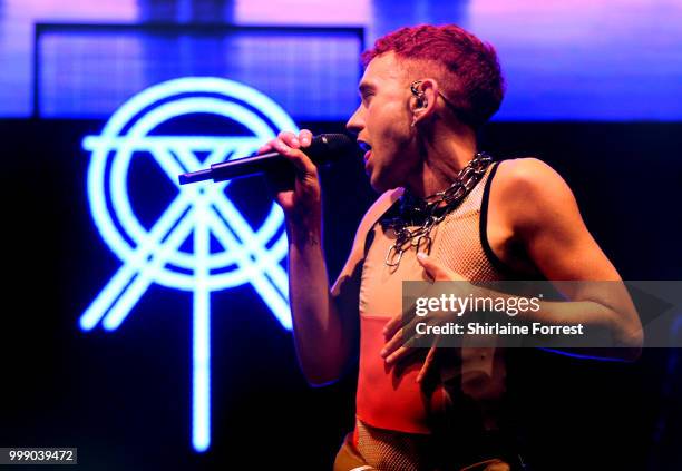 Olly Alexander of Years and Years performs during Hits Radio Live at Manchester Arena on July 14, 2018 in Manchester, England.