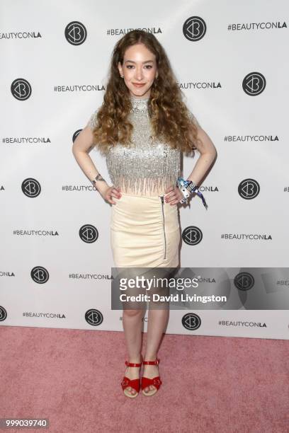 Sasha Anne attends the Beautycon Festival LA 2018 at the Los Angeles Convention Center on July 14, 2018 in Los Angeles, California.