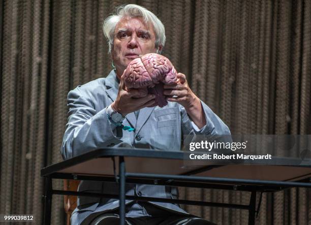 David Byrne performs on stage at the Cruilla Festival 2018 held at the Forum on July 14, 2018 in Barcelona, Spain.