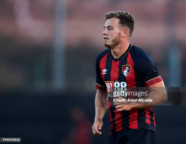 Ryan Fraser of AFC Bournemouth reacts during Pre- Season friendly Match between Sevilla FC and AFC Bournemouth at La Manga Club on July 14, 2018 in...