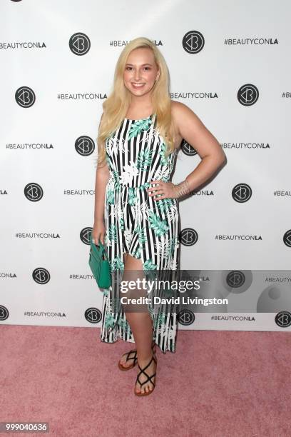 Alexis Nolan attends the Beautycon Festival LA 2018 at the Los Angeles Convention Center on July 14, 2018 in Los Angeles, California.
