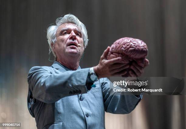 David Byrne performs on stage at the Cruilla Festival 2018 held at the Forum on July 14, 2018 in Barcelona, Spain.