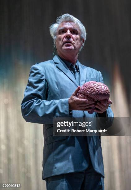 David Byrne performs on stage at the Cruilla Festival 2018 held at the Forum on July 14, 2018 in Barcelona, Spain.