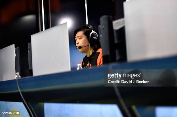 Gamer Bjorn "MOLNMAN" Won Hak Jansson of team Method plays "PlayersUnknown's Battlegrounds" as he competes in the PUBG Pan-Continental tournament...