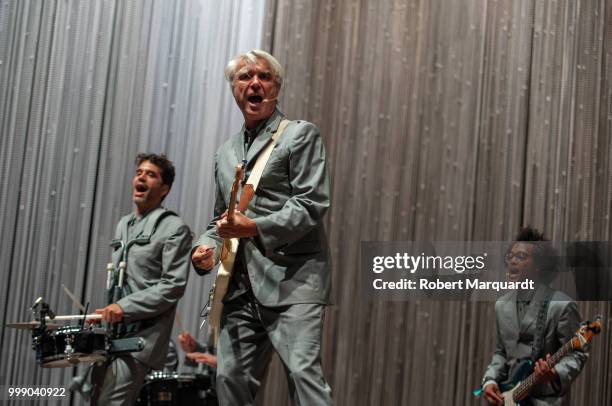 David Byrne performs on stage at the Cruilla Festival 2018 held at the Forum on July 14, 2018 in Barcelona, Spain.