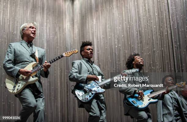 David Byrne performs on stage at the Cruilla Festival 2018 held at the Forum on July 14, 2018 in Barcelona, Spain.