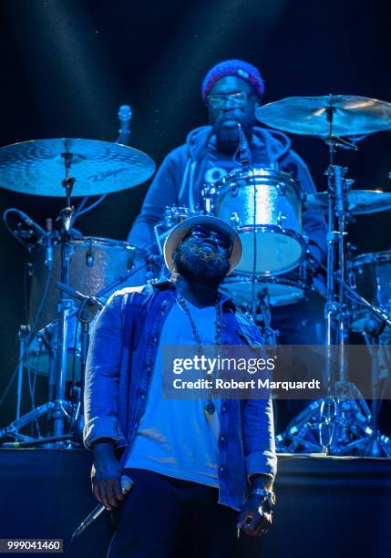 Questlove and Black Thought of The Roots perform on stage at the Cruilla Festival 2018 held at the Forum on July 14, 2018 in Barcelona, Spain.