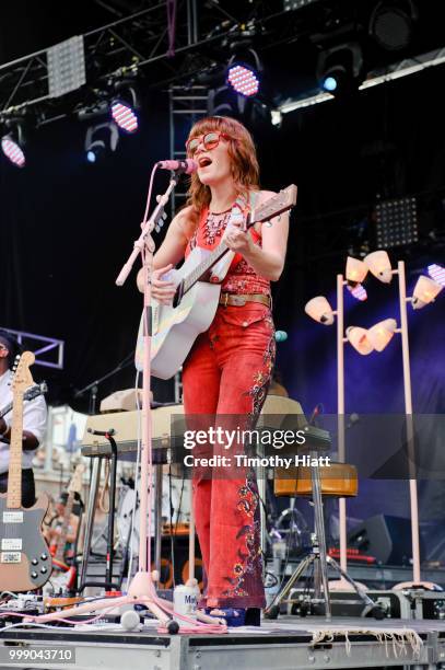 Jenny Lewis performs on Day 2 of Forecastle Music Festival on July 14, 2018 in Louisville, Kentucky.