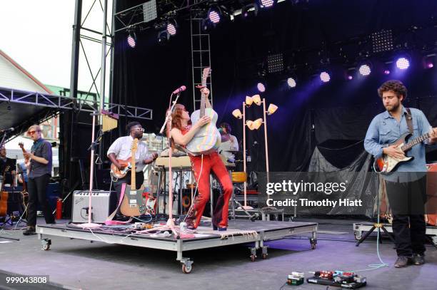 Jenny Lewis performs on Day 2 of Forecastle Music Festival on July 14, 2018 in Louisville, Kentucky.