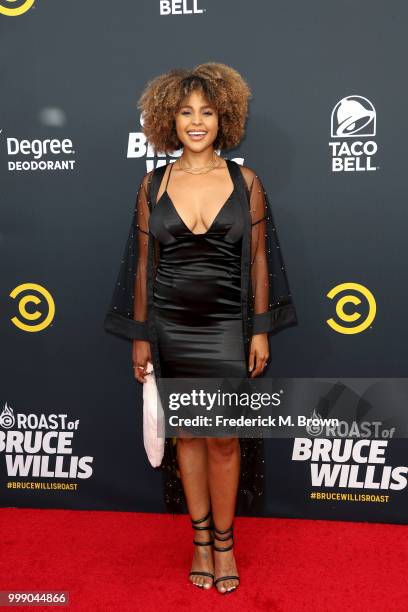 Hayley Marie Norman attends the Comedy Central Roast of Bruce Willis at Hollywood Palladium on July 14, 2018 in Los Angeles, California.