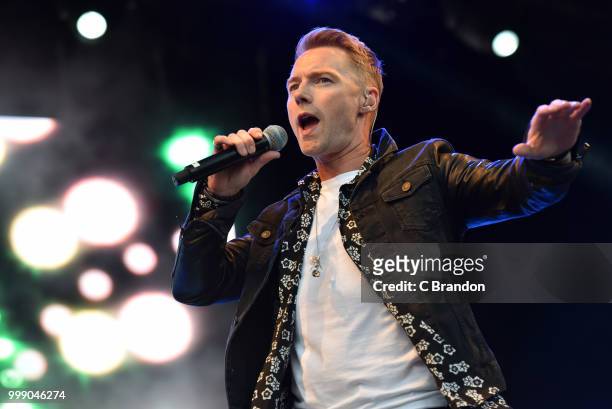 Ronan Keating of Boyzone performs on stage at Kew The Music at Kew Gardens on July 14, 2018 in London, England.