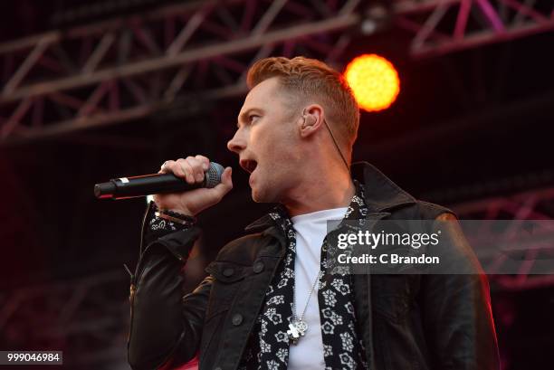 Ronan Keating of Boyzone performs on stage at Kew The Music at Kew Gardens on July 14, 2018 in London, England.