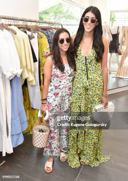 Talia Finkler and Teddi Raifaisen attend the INTERMIX x Hamptons Magazine Shopping Event at Intermix Southampton on July 14, 2018 in Southampton, New...