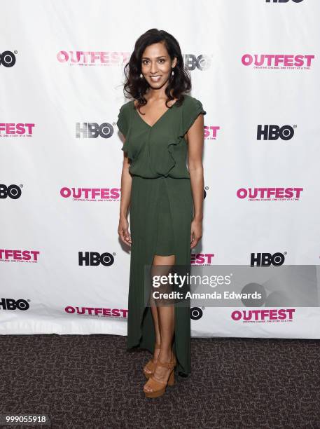 Actress Rekha Sharma arrives at the 2018 Outfest Los Angeles premiere of "Daddy Issues" at the DGA Theater on July 14, 2018 in Los Angeles,...